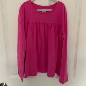 Long sleeve dark pink Gap Kids shirt